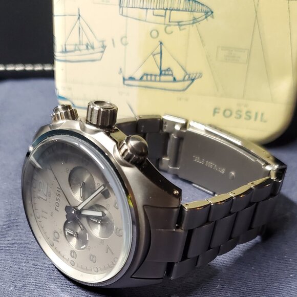 Fossil CH-2802 Smoke Gray Stainless Steel Case 46mm - Picture 3 of 10